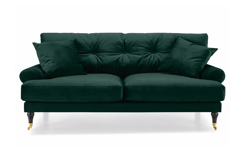 Andrew 2-sits Sammetssoffa - Grön - Products - Möbler - Soffa - 2 sits soffa