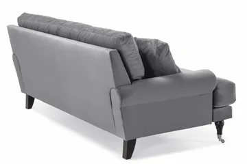 Andrew 2-sits Sammetssoffa - Ljusgrå - Products - Möbler - Soffa - 2 sits soffa
