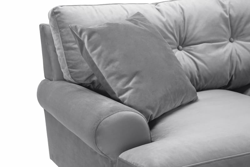Andrew 2-sits Sammetssoffa - Ljusgrå - Products - Möbler - Soffa - 2 sits soffa