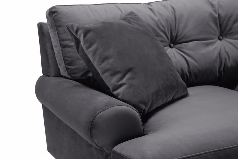 Andrew 2-sits Sammetssoffa - Mörkgrå - Products - Möbler - Soffa - 2 sits soffa