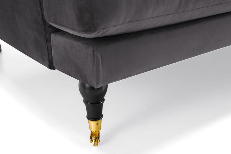 Andrew 2-sits Sammetssoffa - Mörkgrå - Products - Möbler - Soffa - 2 sits soffa