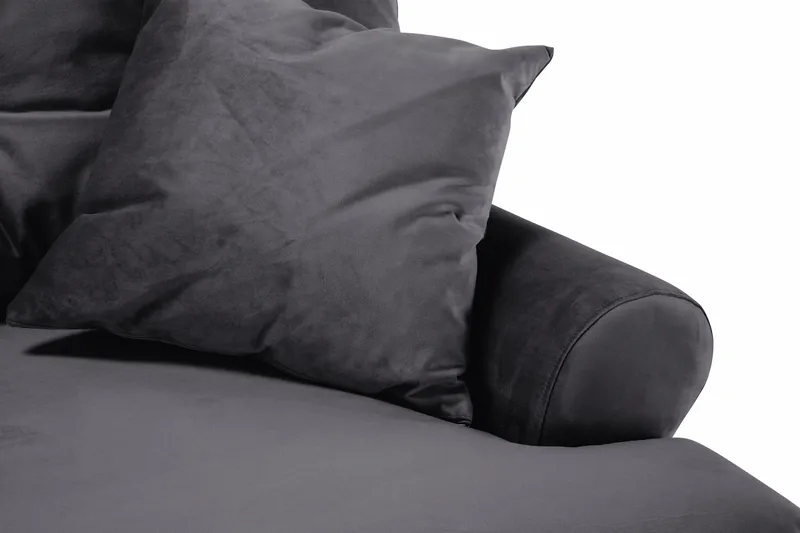 Andrew 2-sits Sammetssoffa - Mörkgrå - Products - Möbler - Soffa - 2 sits soffa
