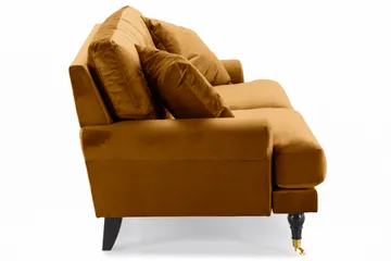 Andrew 2-sits Sammetssoffa - Mörkgul - Products - Möbler - Soffa - 2 sits soffa
