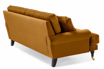 Andrew 2-sits Sammetssoffa - Mörkgul - Products - Möbler - Soffa - 2 sits soffa