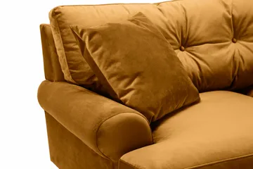 Andrew 2-sits Sammetssoffa - Mörkgul - Products - Möbler - Soffa - 2 sits soffa