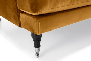 Andrew 2-sits Sammetssoffa - Mörkgul - Products - Möbler - Soffa - 2 sits soffa