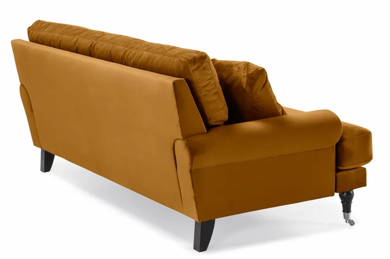 Andrew 2-sits Sammetssoffa - Mörkgul - Products - Möbler - Soffa - 2 sits soffa