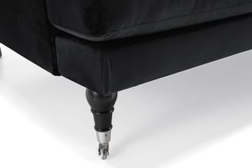 Andrew 2-sits Sammetssoffa - Svart - Products - Möbler - Soffa - 2 sits soffa
