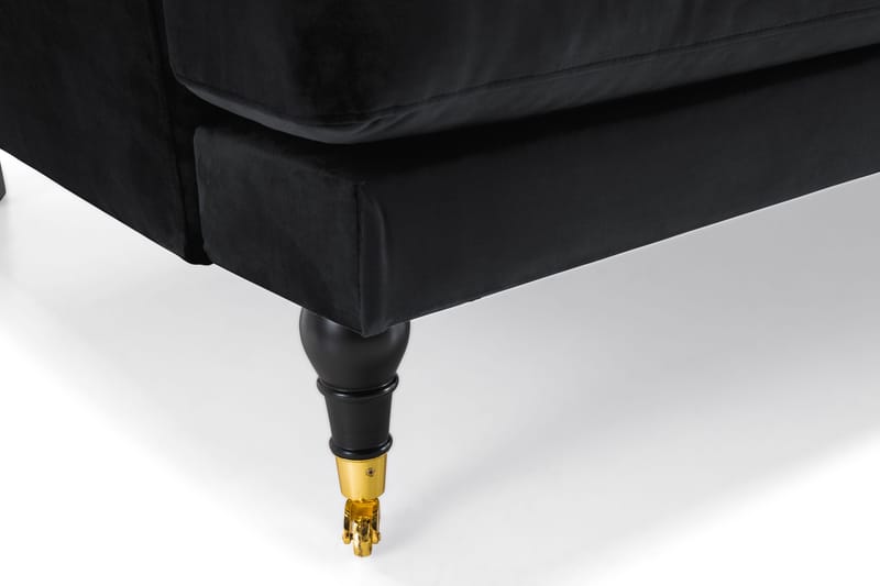Andrew 2-sits Sammetssoffa - Svart - Products - Möbler - Soffa - 2 sits soffa