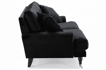 Andrew 2-sits Sammetssoffa - Svart - Products - Möbler - Soffa - 2 sits soffa