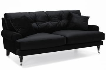 Andrew 2-sits Sammetssoffa - Svart - Products - Möbler - Soffa - 2 sits soffa