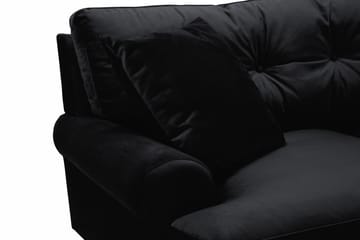 Andrew 2-sits Sammetssoffa - Svart - Products - Möbler - Soffa - 2 sits soffa