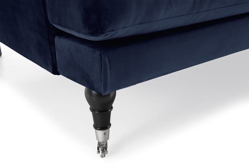 Andrew 3-sits Sammetssoffa - Blå - Products - Möbler - Soffa - 3 sits soffa
