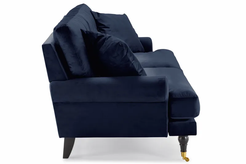 Andrew 3-sits Sammetssoffa - Blå - Products - Möbler - Soffa - 3 sits soffa