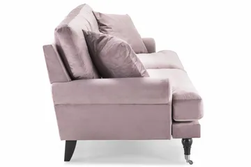 Andrew 3-sits Sammetssoffa - Lila - Products - Möbler - Soffa - 3 sits soffa