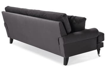 Andrew 3-sits Sammetssoffa - Mörkgrå - Products - Möbler - Soffa - 3 sits soffa