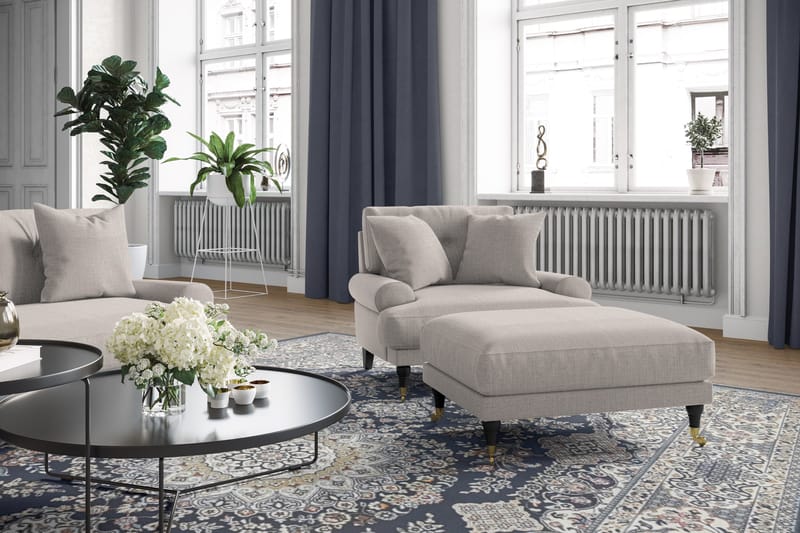 Andrew 3-sits Tygsoffa - Beige - Products - Möbler - Soffa - 3 sits soffa