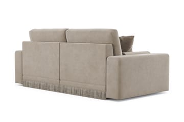 Arken Lyx 3-sits Djup Sammetssoffa - Beige - Products - Möbler - Soffa - 3 sits soffa