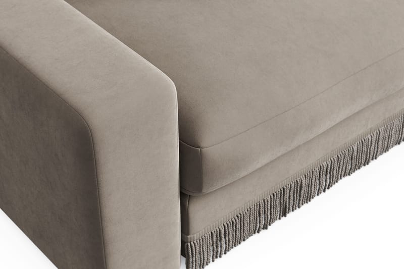 Arken Lyx 3-sits Djup Sammetssoffa - Beige - Products - Möbler - Soffa - 3 sits soffa