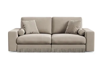 Arken Lyx 3-sits Djup Sammetssoffa