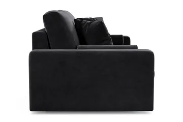 Arken Lyx 3-sits Djup Sammetssoffa - Svart - Products - Möbler - Soffa - 3 sits soffa