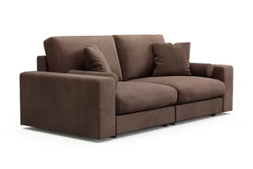 Arken Lyx 3-sits Djup Soffa i Manchester - Brun - Products - Möbler - Soffa - 3 sits soffa