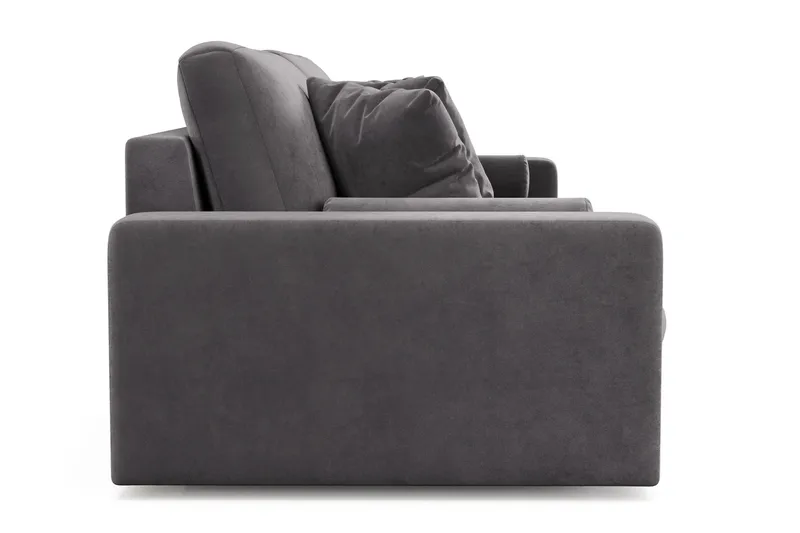 Arken Lyx 4-sits Djup Sammetssoffa - Mörkgrå - Products - Möbler - Soffa - Sammetssoffa