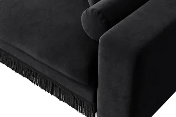 Arken Lyx 4-sits Djup Sammetssoffa - Svart - Products - Möbler - Soffa - Sammetssoffa
