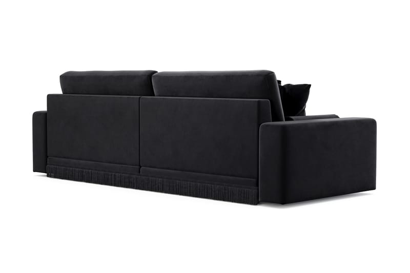 Arken Lyx 4-sits Djup Sammetssoffa - Svart - Products - Möbler - Soffa - Sammetssoffa
