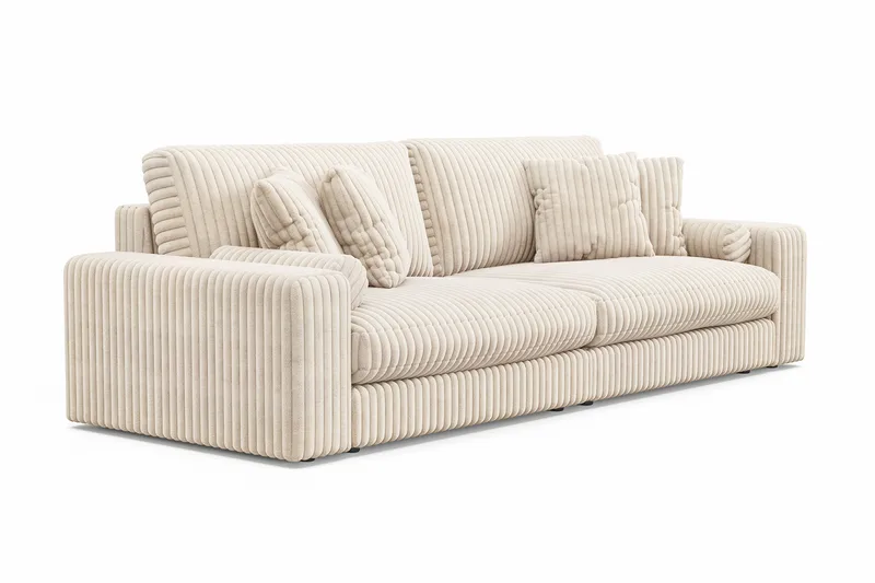 Arken Lyx 4-sits Djup Soffa i Manchester - Beige - Products - Möbler - Soffa - 4 sits soffa