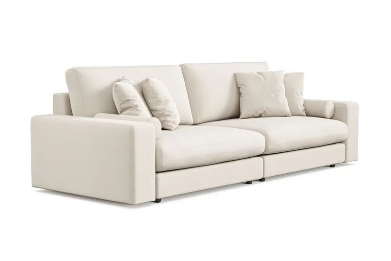 Arken Lyx 4-sits Djup Soffa i Tyg - Ljusbeige - Products - Möbler - Soffa - 4 sits soffa