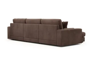 Arken Lyx 5-sits Vändbar L-formad Djup Divansoffa i Manchester - Brun - Products - Möbler - Soffa - Divansoffa & schäslongsoffa