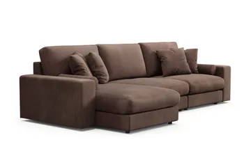 Arken Lyx 5-sits Vändbar L-formad Djup Divansoffa i Manchester - Brun - Products - Möbler - Soffa - Divansoffa & schäslongsoffa