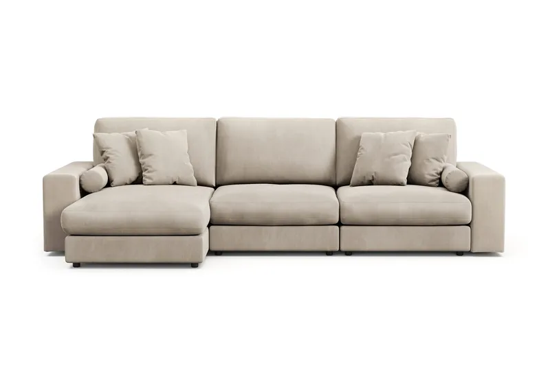 Arken Lyx 5-sits Vändbar L-formad Djup Divansoffa i Manchester - Greige - Products - Möbler - Soffa - Divansoffa & schäslongsoffa