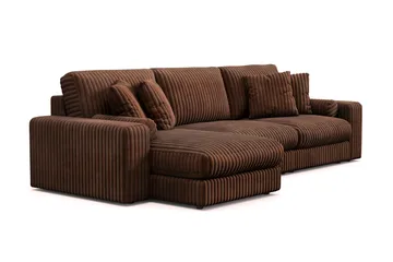 Arken Lyx 5-sits Vändbar L-formad Djup Divansoffa i Manchester - Mörkbrun - Products - Möbler - Soffa - Divansoffa & schäslongsoffa