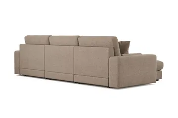 Arken Lyx 5-sits Vändbar L-formad Djup Divansoffa i Tyg - Brun - Products - Möbler - Soffa - Divansoffa & schäslongsoffa