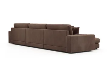Arken Lyx 6-sits Vändbar L-formad Djup Divansoffa i Manchester - Brun - Products - Möbler - Soffa - Divansoffa & schäslongsoffa