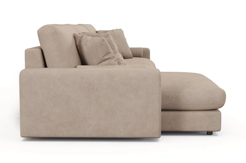 Arken Lyx 6-sits Vändbar L-formad Djup Divansoffa i Tyg - Beige - Products - Möbler - Soffa - Divansoffa & schäslongsoffa