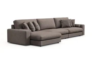 Arken Lyx 6-sits Vändbar L-formad Djup Divansoffa i Tyg - Brun - Products - Möbler - Soffa - Divansoffa & schäslongsoffa