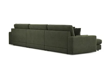 Arken Lyx 6-sits Vändbar L-formad Djup Divansoffa i Tyg - Grön - Products - Möbler - Soffa - Divansoffa & schäslongsoffa