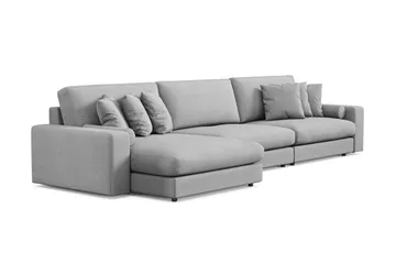 Arken Lyx 6-sits Vändbar L-formad Djup Divansoffa i Tyg - Ljusgrå - Products - Möbler - Soffa - Divansoffa & schäslongsoffa