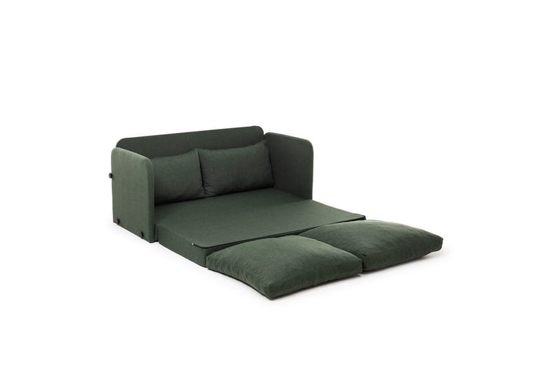 2-sits bäddsoffa Rubby (148 x 70 x 66 cm) Grön - Grön - Products - Möbler - Soffa - Bäddsoffa - 2 sits bäddsoffa