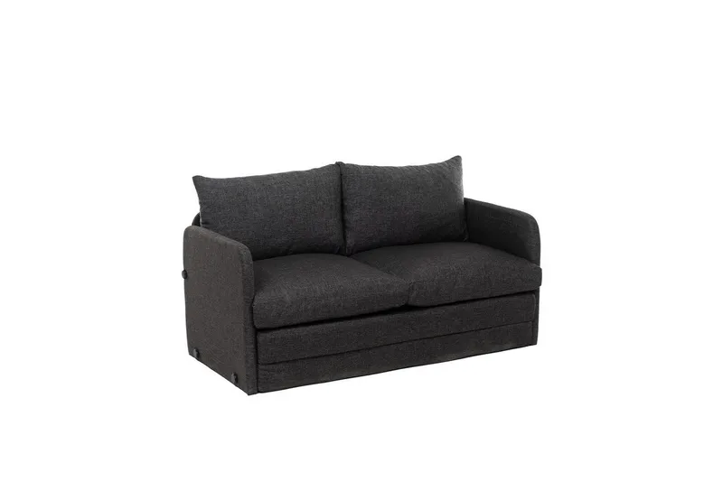 2-sits bäddsoffa Rubby (148 x 70 x 66 cm) Mörkgrå, Mörkgrå