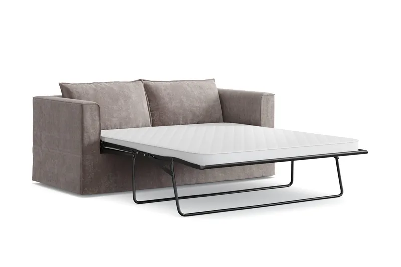 Travstad 3-sits Bäddsoffa i Chenille frammåtbäddad - Grå - Products - Möbler - Soffa - Bäddsoffa - 3 sits bäddsoffa