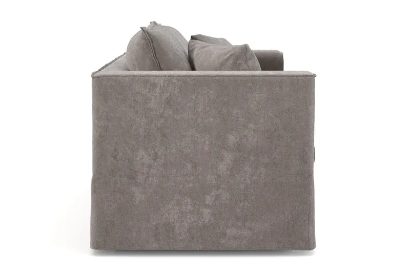 Travstad 3-sits Bäddsoffa i Chenille frammåtbäddad - Grå - Products - Möbler - Soffa - Bäddsoffa - 3 sits bäddsoffa