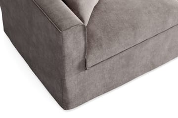 Travstad 3-sits Bäddsoffa med HVILA Bäddmadrass 140x200 cm Latex med Tvättbar klädsel - Grå - Products - Möbler - Soffa - Bäddsoffa - 3 sits bäddsoffa