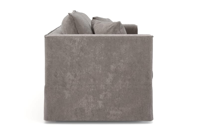 Travstad 3-sits Bäddsoffa med HVILA Bäddmadrass 140x200 cm Latex med Tvättbar klädsel - Grå - Products - Möbler - Soffa - Bäddsoffa - 3 sits bäddsoffa