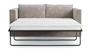 Travstad 3-sits Bäddsoffa med HVILA Bäddmadrass 140x200 cm Latex med Tvättbar klädsel - Grå - Products - Möbler - Soffa - Bäddsoffa - 3 sits bäddsoffa