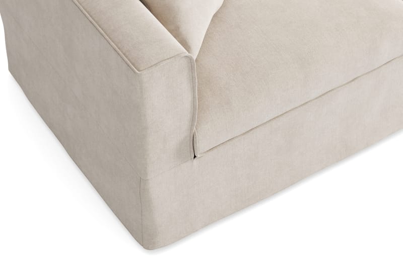 Travstad 3-sits Bäddsoffa med HVILA Bäddmadrass 140x200 cm Memoryskum med Tvättbar klädsel - Beige - Products - Möbler - Soffa - Bäddsoffa - 3 sits bäddsoffa