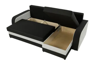 Alvared 3-sits Hörnbäddsoffa Universal - Grön - Products - Möbler - Soffa - Bäddsoffa - Bäddsoffa divan